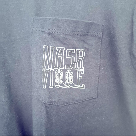Indycar Women’s Navy Blue Nashville Cowboy Pocket Tee Size L NWT - Picture 3 of 8